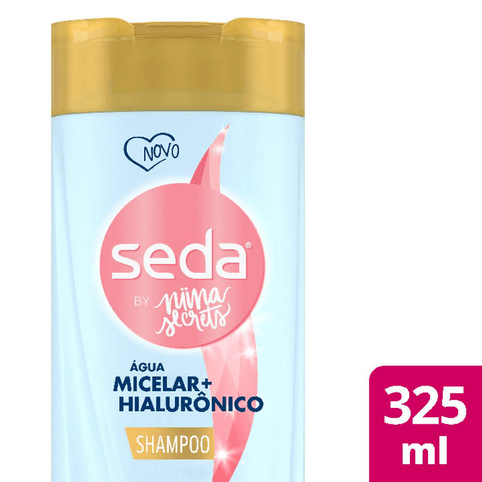 Shampoo Seda Limpeza Água Micelar+ Ácido Hialurônico 325ml