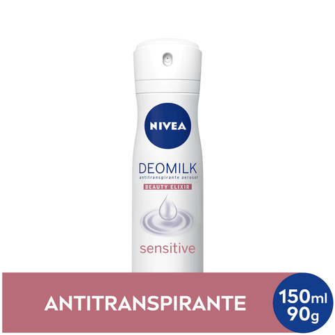 Desodorante Aerosol Nivea Deomilk Beauty Elixir Sensitive 150ml