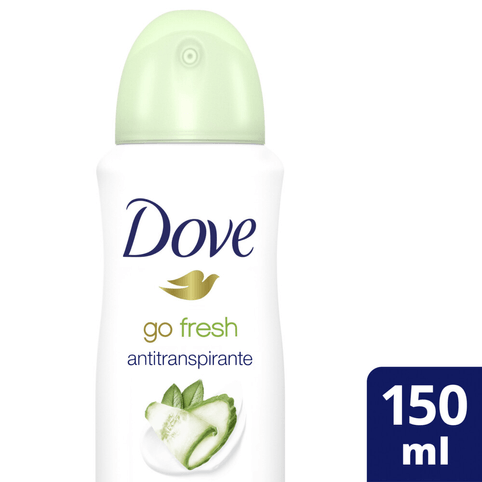 Desodorante Aerosol Dove Go Fresh Pepino e Chá Verde 150ml 89g