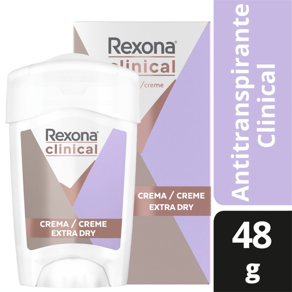 Desodorante Antitransp Stick Rexona Clinical Extra Dry 48g
