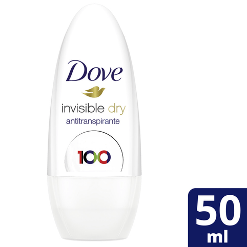 Desodorante Roll-On Dove Invisible Dry 50ml