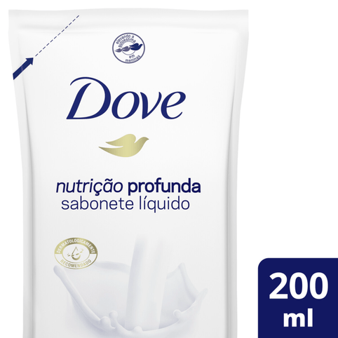 Sabonete Líquido Dove Nutrição Profunda Refil 200ml