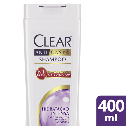 Shampoo Anticaspa Clear Hidratação Intensa 400ml