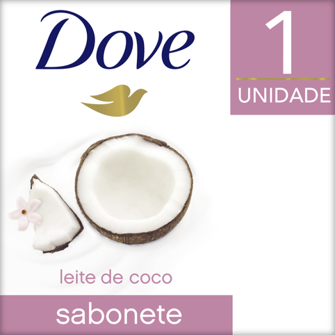 Sabonete Barra Dove Delicious Care Leite de Coco 90g