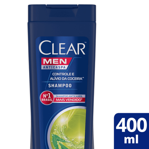 Shampoo Anticaspa Clear Men Controle da Coceira 400ml