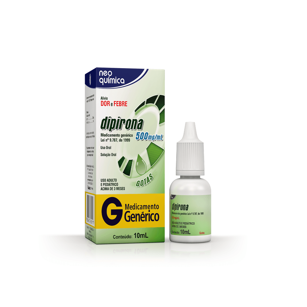 Dipirona Gotas 10ml Neo Química - Anossadrogaria