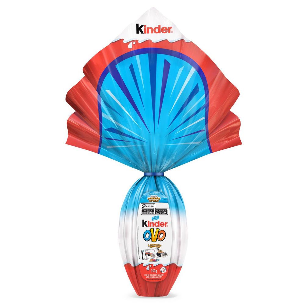 Ovo de Páscoa Kinder Maxi Diversão No Gelo Menino 150g - anossadrogaria