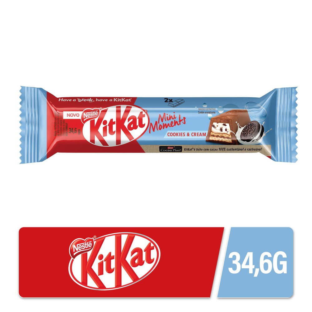 Chocolate Nestlé Kit Kat Mini Moments Cookies & Cream 34,6g