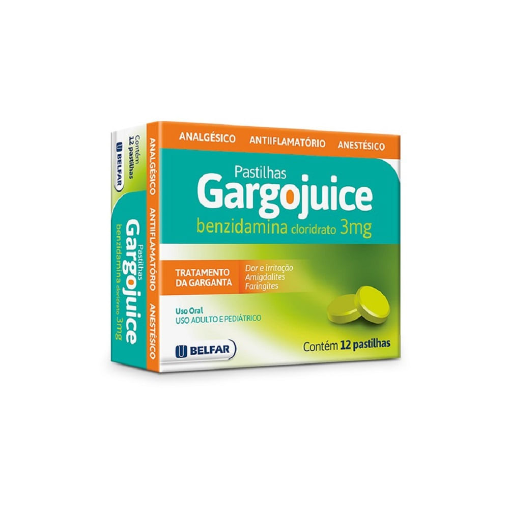 Gargojuice 3 Mg Pas Ct Str X 12