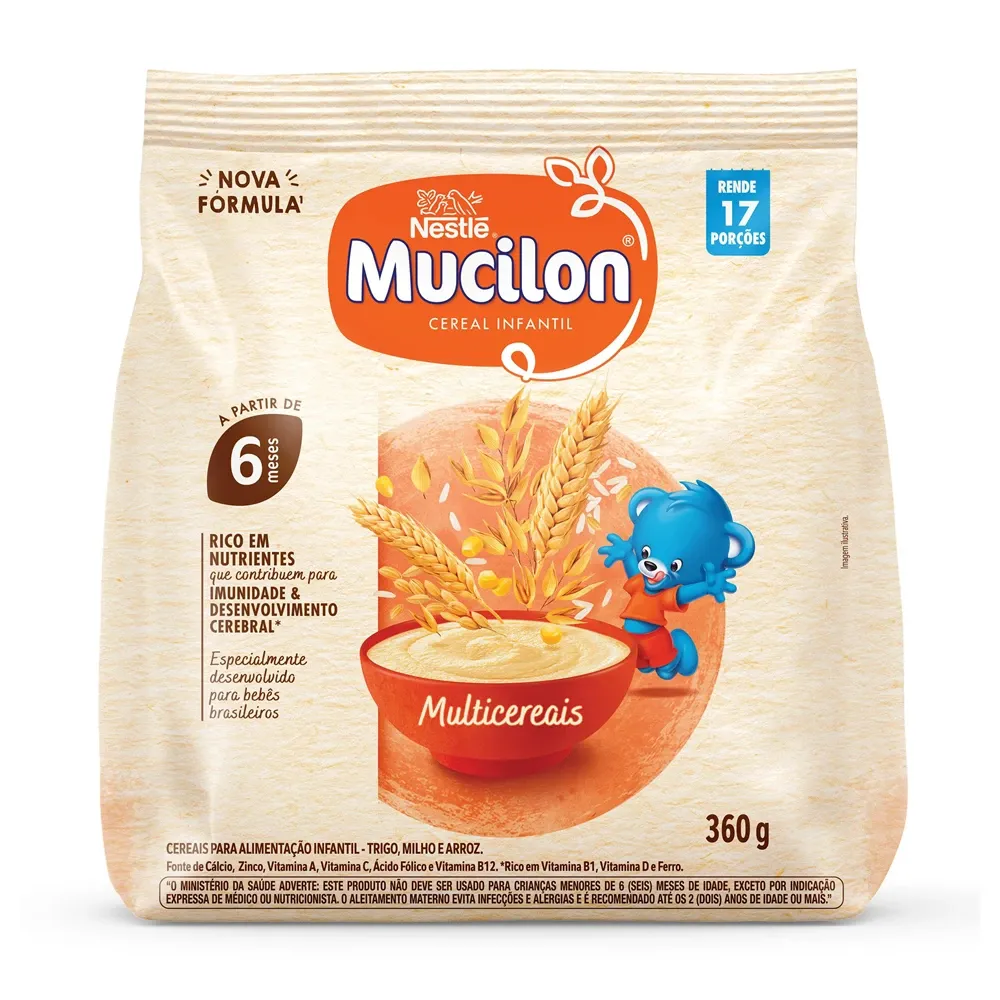 Cereal Infantil Mucilon Multicereais 360g