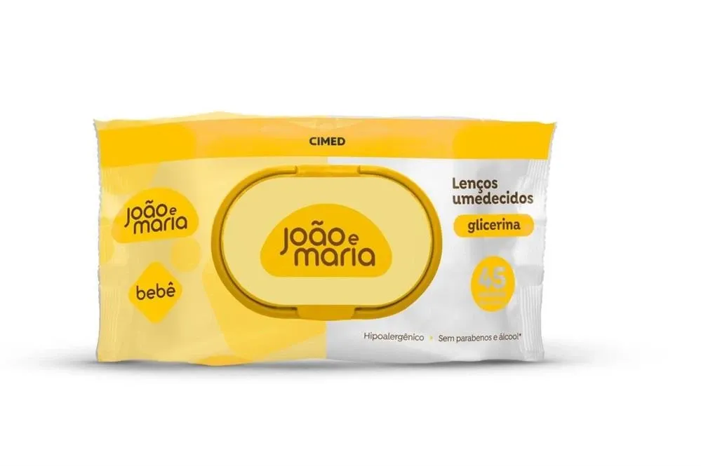Lenço Umedecido com Fragrância João e Maria 45 unidades