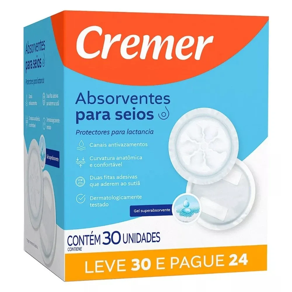 Cremer Absorvente Para Seios Leve 30 Pague 24
