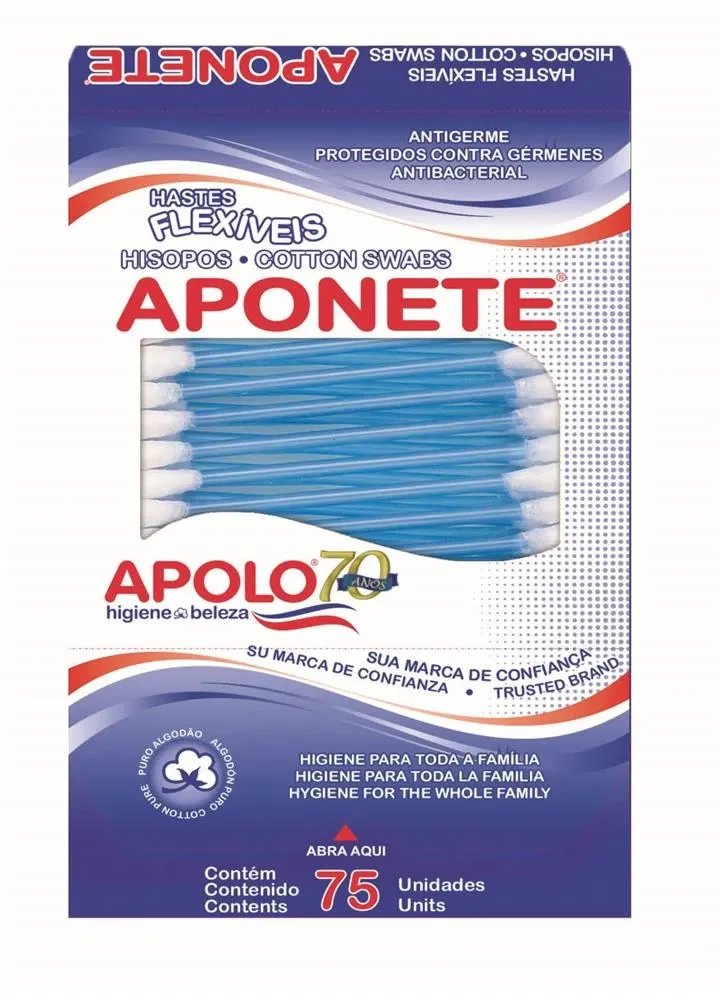 Hastes Flexíveis Aponete Apolo com 75 unidades