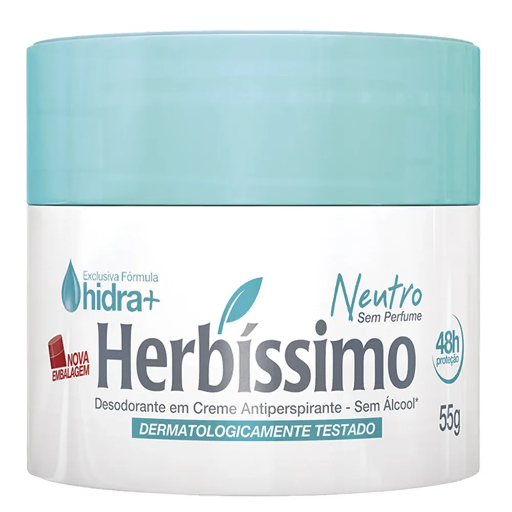 Desodorante creme Herbíssimo neutro 55g