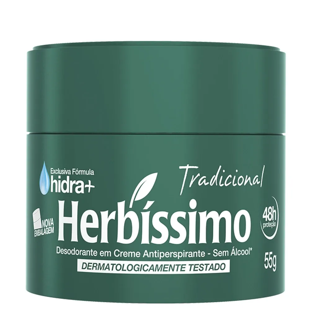 Desodorante creme Herbíssimo tradicional 55g