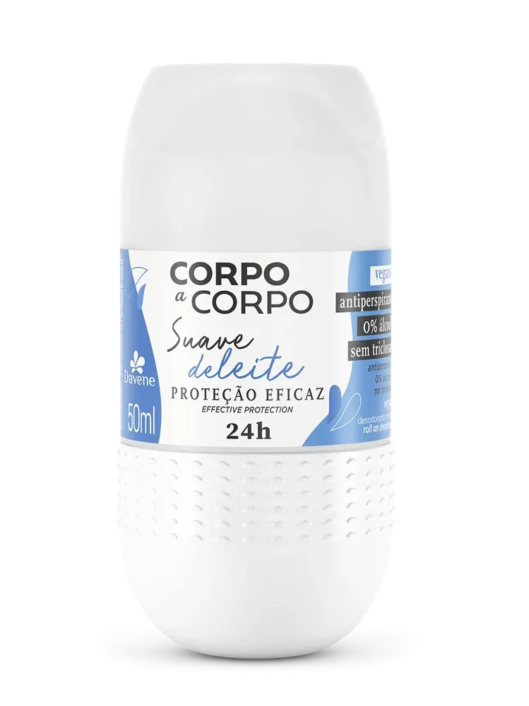 Desodorante Roll On Davene Corpo a Corpo Suave 50ml