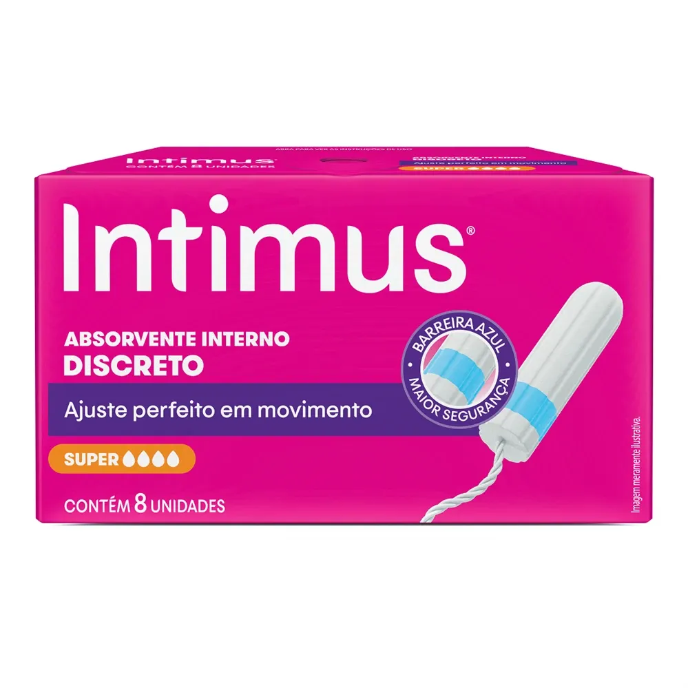 Absorvente Interno Intimus Super Com 8 Unidades