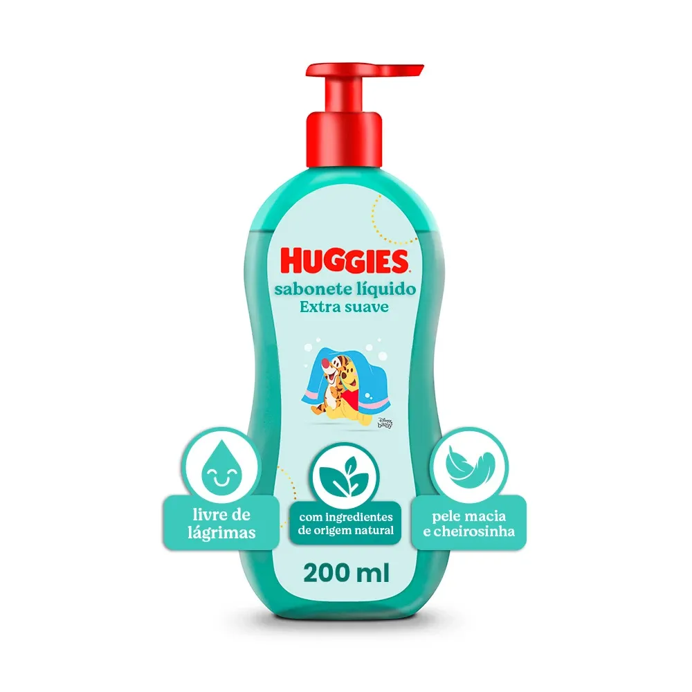 Sabonete Líquido Huggies Disney Extra Suave 200ml