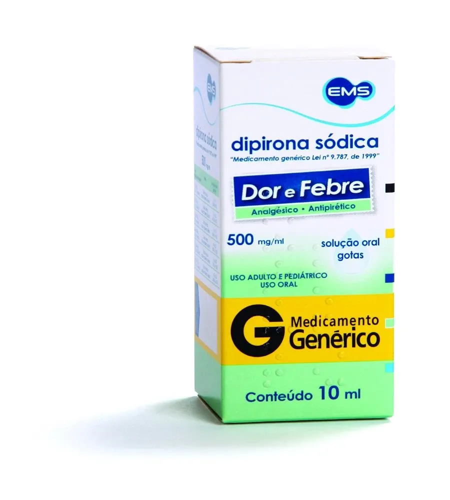 Dipirona 500mg Gotas 10ml EMS
