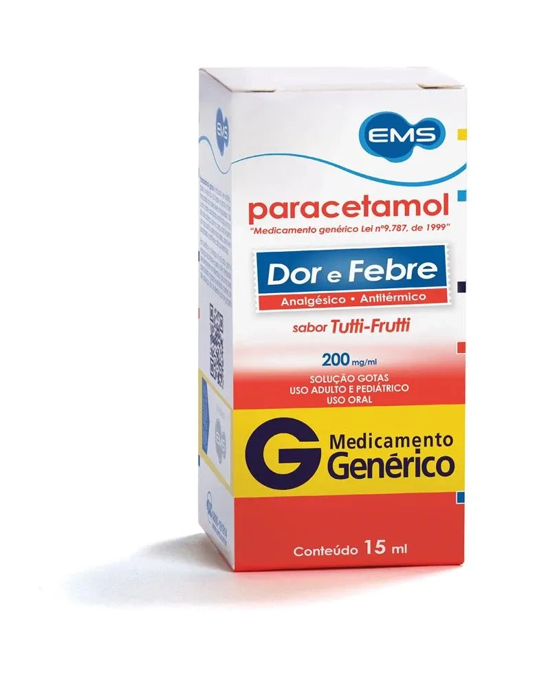 Paracetamol 200mg Gotas 15ml EMS