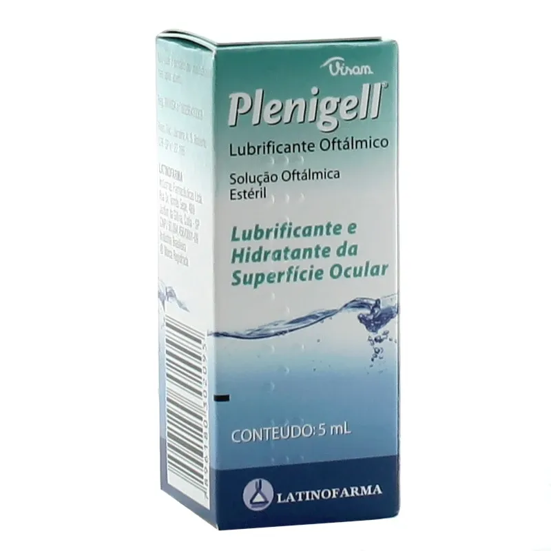 Plenigell solução oftálmica estéril 5ml