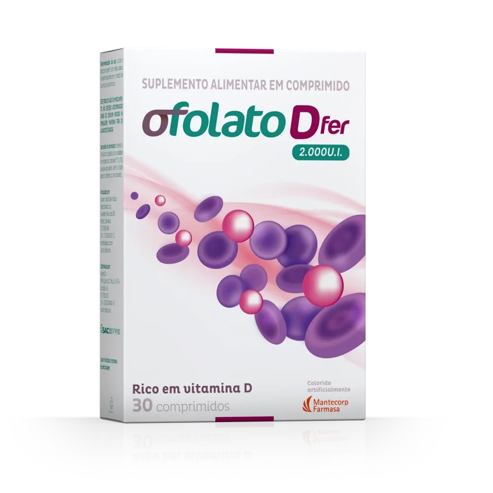 Ofolato Dfer 2.000ui com 30 Comprimidos