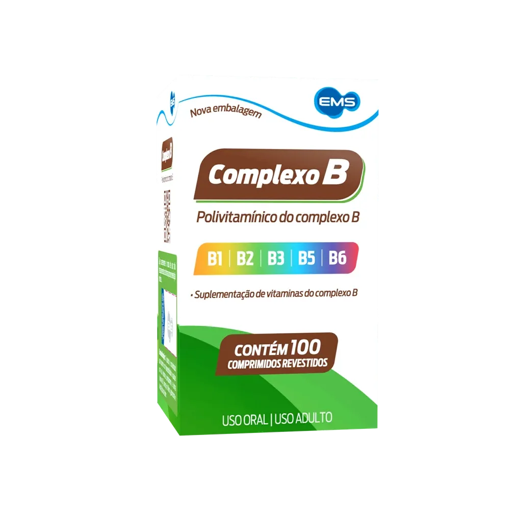 Complexo B com 100 Comprimidos EMS