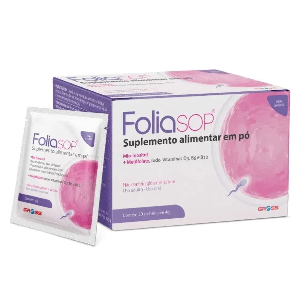 Suplemento Alimentar em Pó Foliasop com 30 Sachês