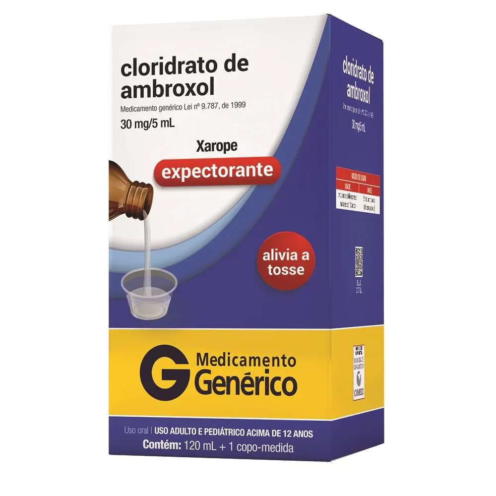 Cloridrato de Ambroxol 30mg/5ml Xarope Adulto 120ml Cimed