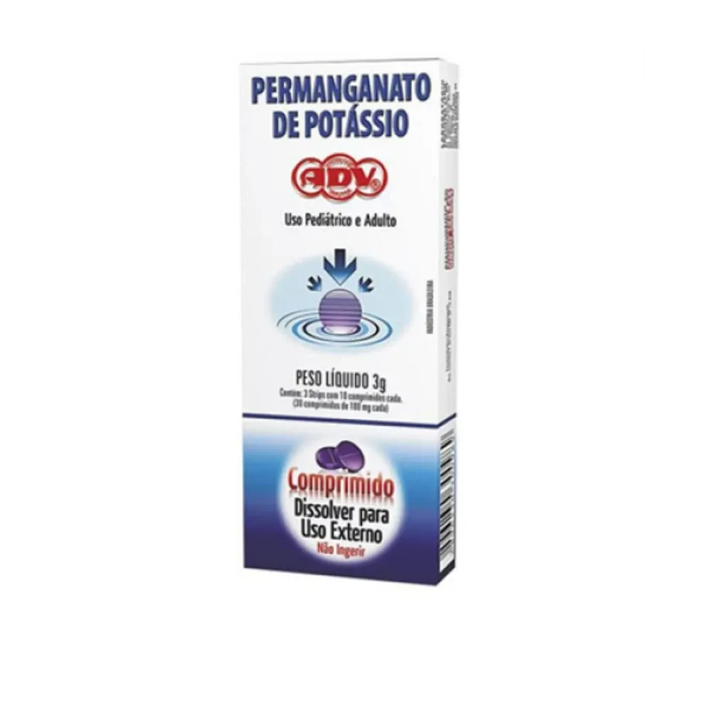 Permanganato Potassio ADV com 10 comprimidos