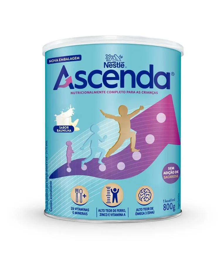 Suplemento Alimentar Infantil Ascenda Baunilha 800g