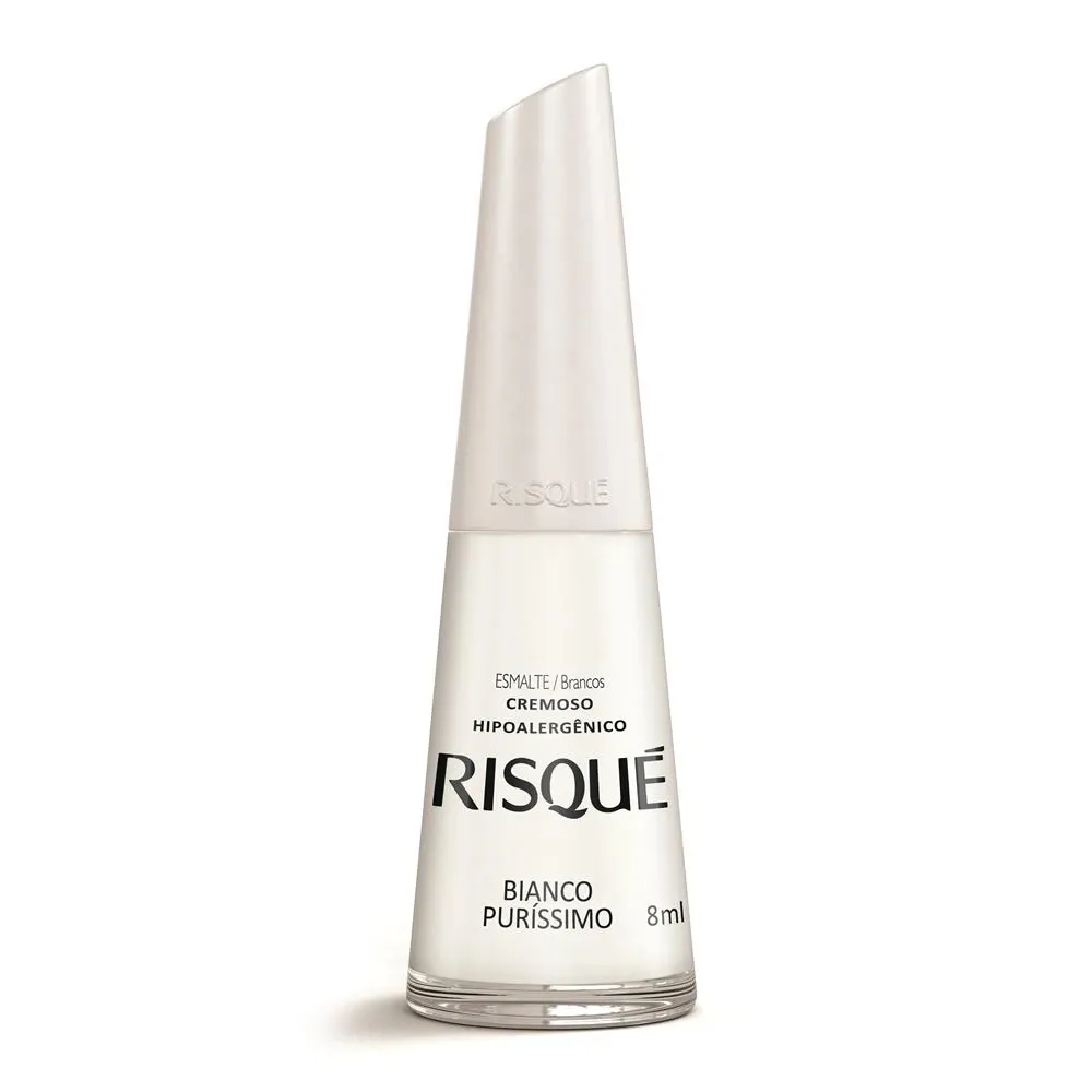 Esmalte Cremoso Risqué branco puríssimo 8ml