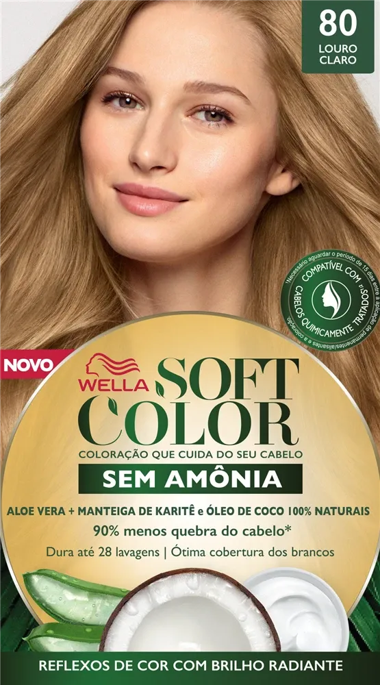Tintura Soft Color Louro Claro 80
