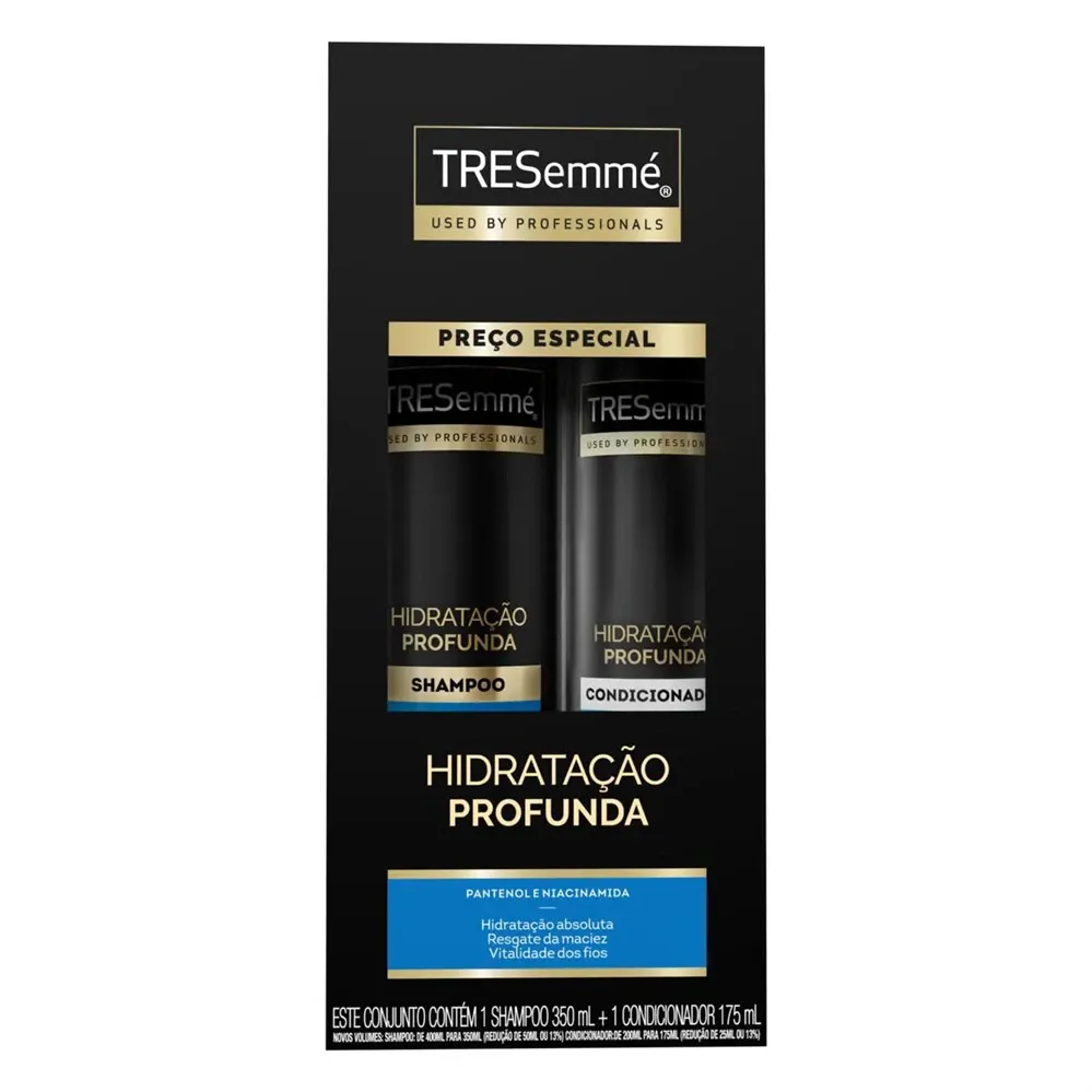 Kit Shampoo 350ml + Condicionador 175ml TRESemmé Hidratação Profunda