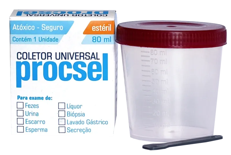 Coletor Universal Estéril Procsel 80ml
