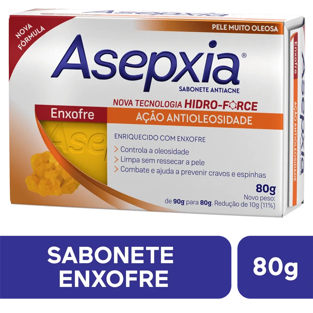 Sabonete Barra Asepxia Enxofre 80g