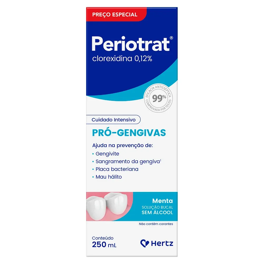 Enxaguante Bucal Periotrat Sem Álcool 250ml