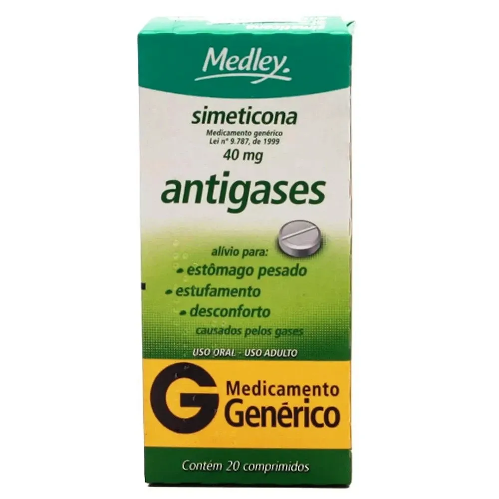 Simeticona 40mg com 20 comprimidos Medley