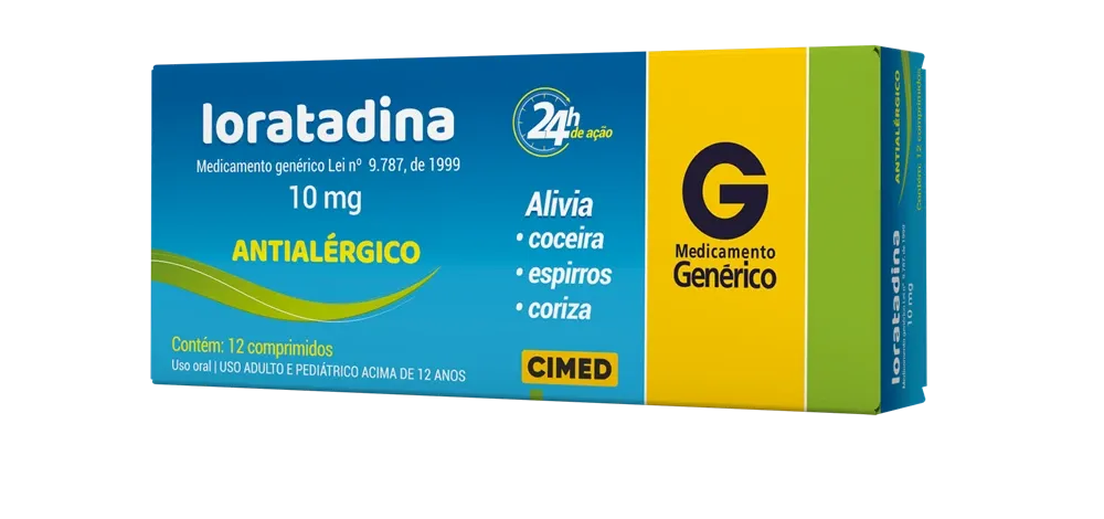 Loratadina 10mg com 12 Comprimidos Cimed