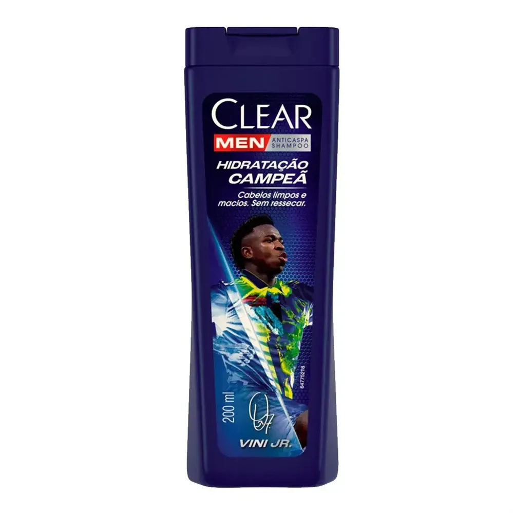 Shampoo Anticaspa Clear Men Hidratação Campeã 200ml