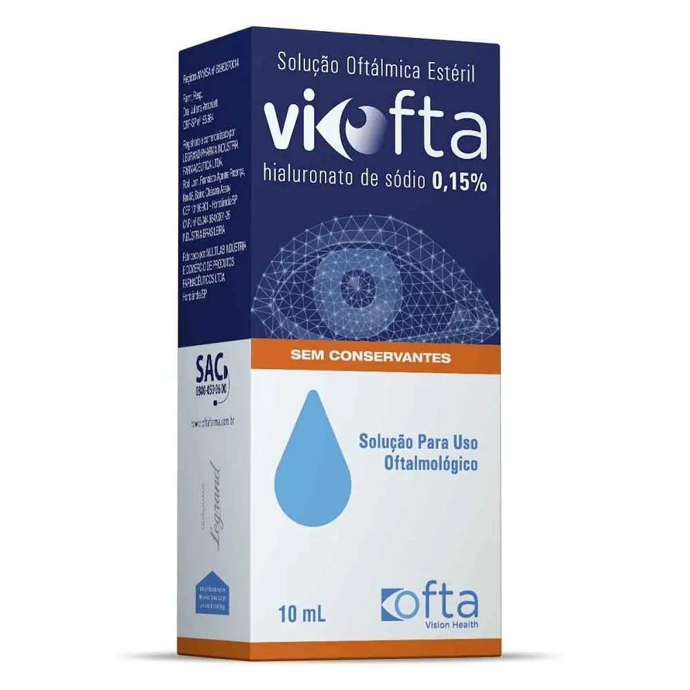 Viofta 0,15% Solução Oftalmica com 10ml