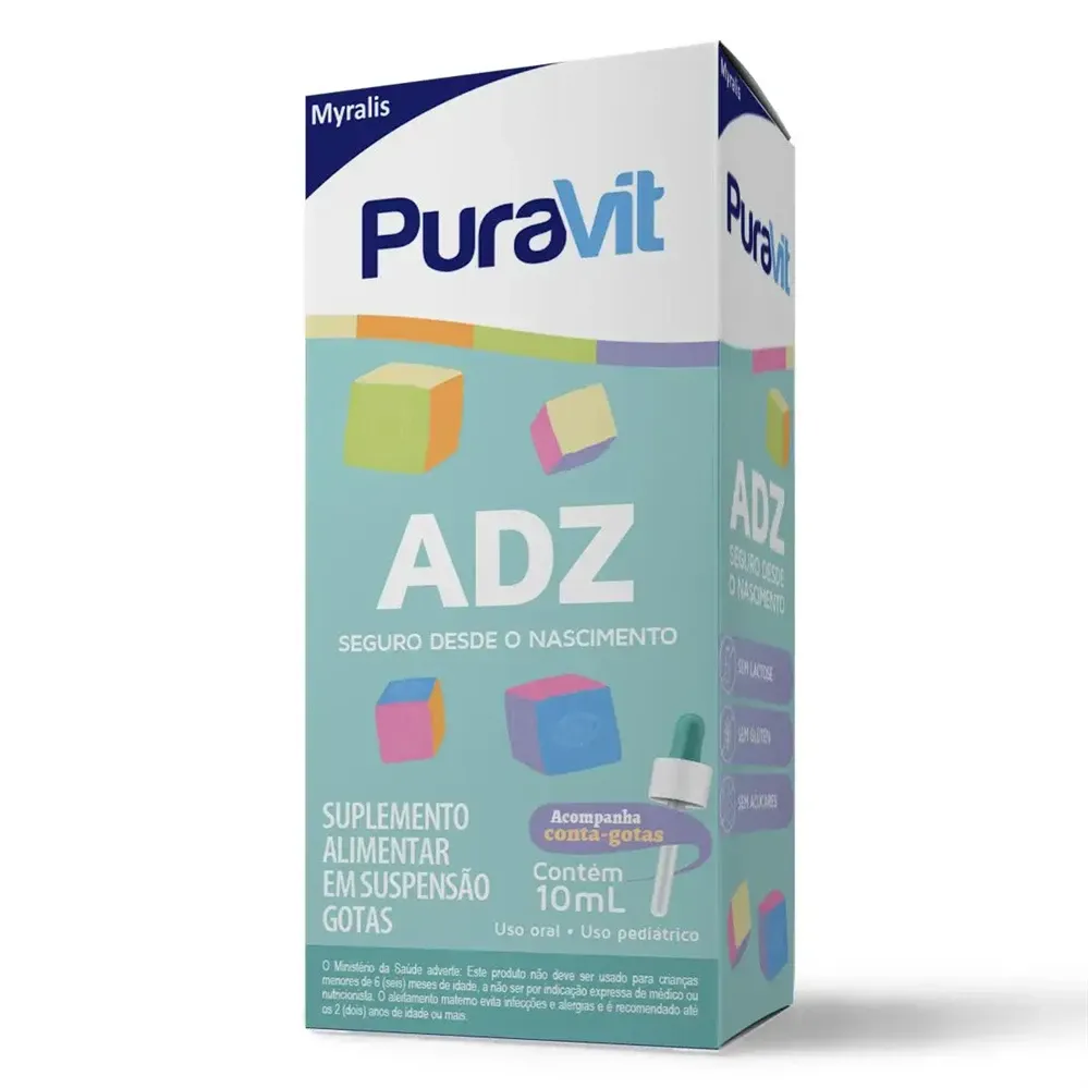 Polivitamínico PuraVit ADZ Gotas com 10ml