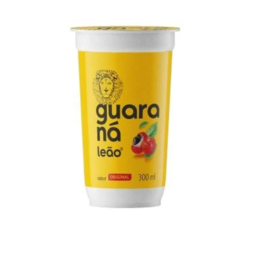 Refresco Adoçado Guarana Leao Copo 300ml