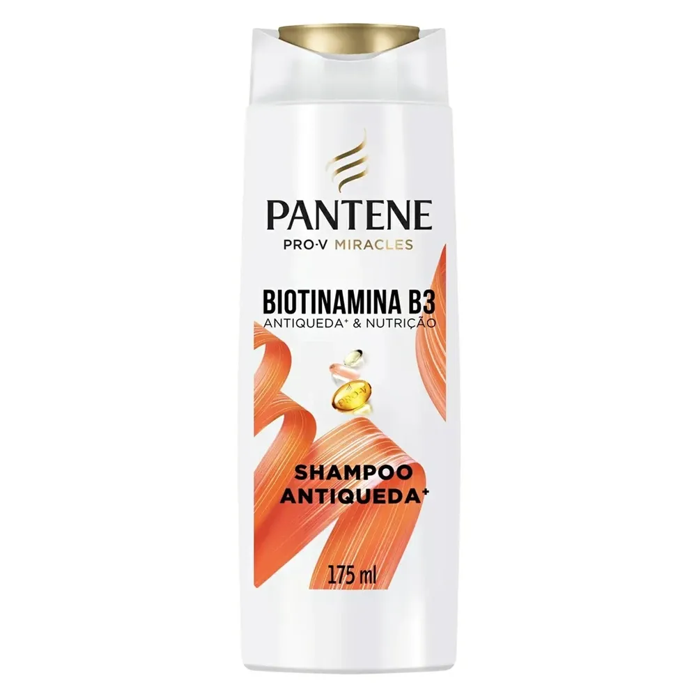 Shampoo Pantene Biotinamina B3 Anti-queda e Nutrição com 175ml