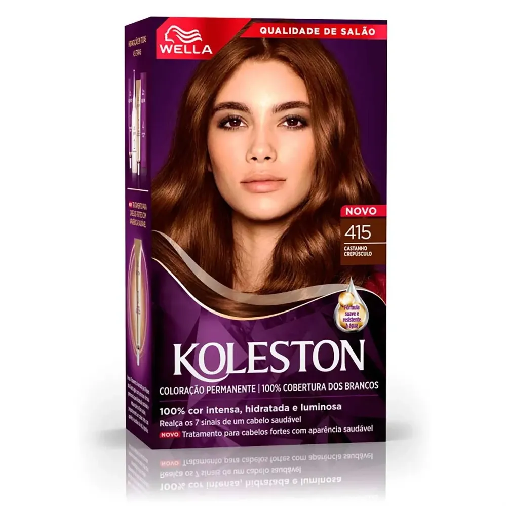 Tintura Creme Koleston Castanho Médio 415