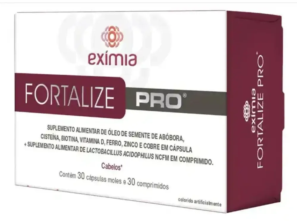 Suplemento Alimentar Exímia Fortalize PRO com 30 Cápsulas Moles + 30 Comprimidos
