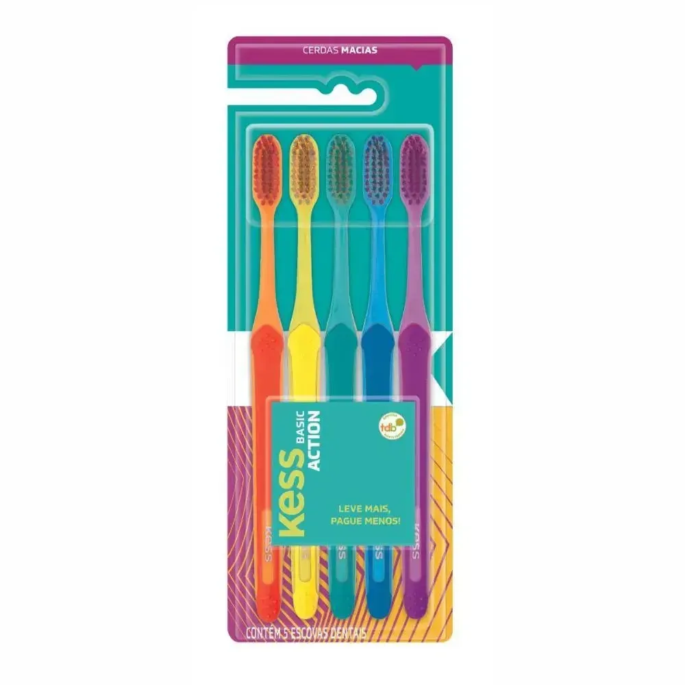 Escova Dental Kess Basic Action Macia C/5