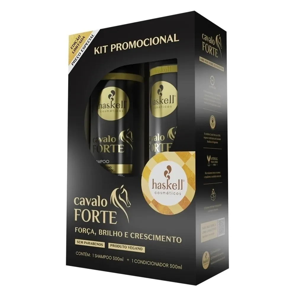 Kit Shampoo + Condicionador Cavalo Forte Haskell 300ml