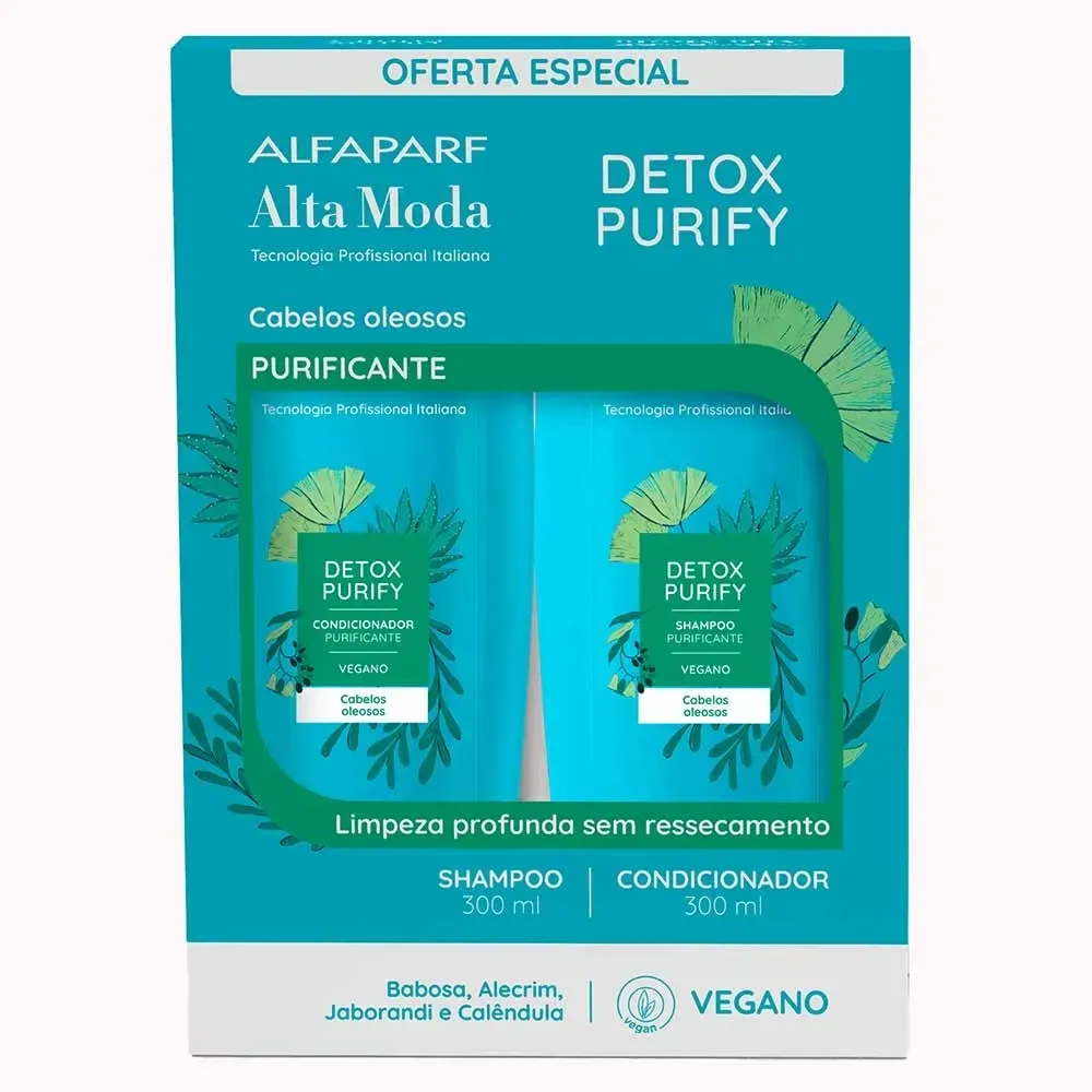 Kit Shampoo + Condicionador Detox Purify Altamoda com 300ml
