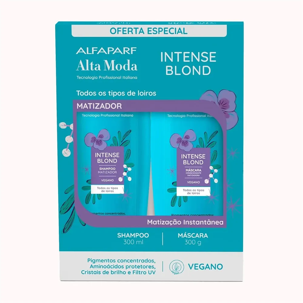 Kit Shampoo + Condicionador Intense Blond Altamoda com 300ml